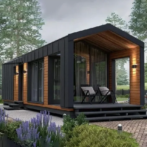 High Quality Directly Manufactured Factory Price House Modular Homes Turnkey Light Steel Mini Luxury House Prefabricated