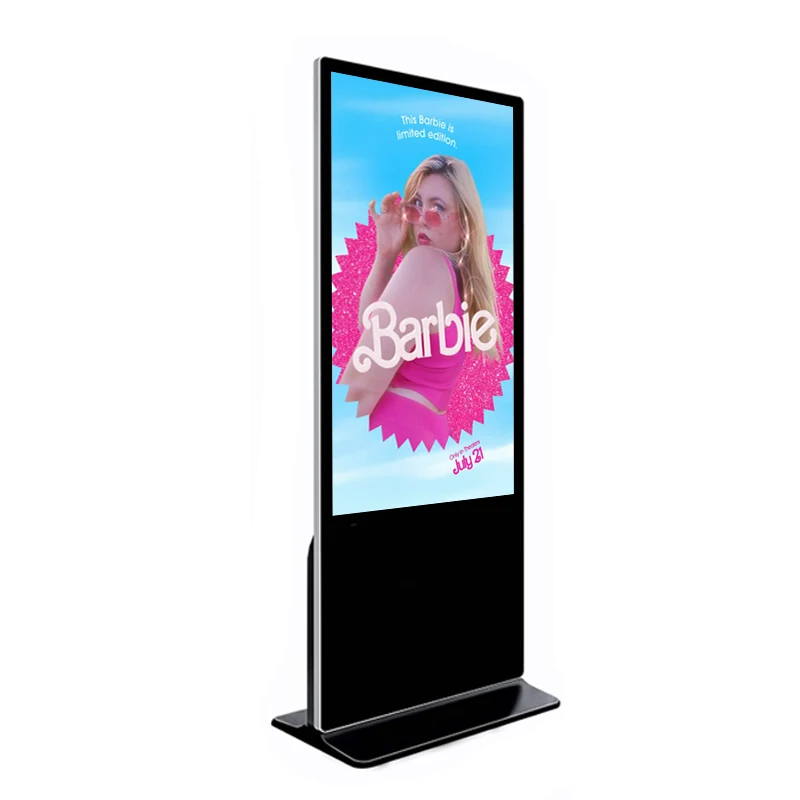 49-Inch Free Standing Vertical Interactive Advertising Display LCD Touch Screen Monitor Kiosk Wayfinding Digital Signage