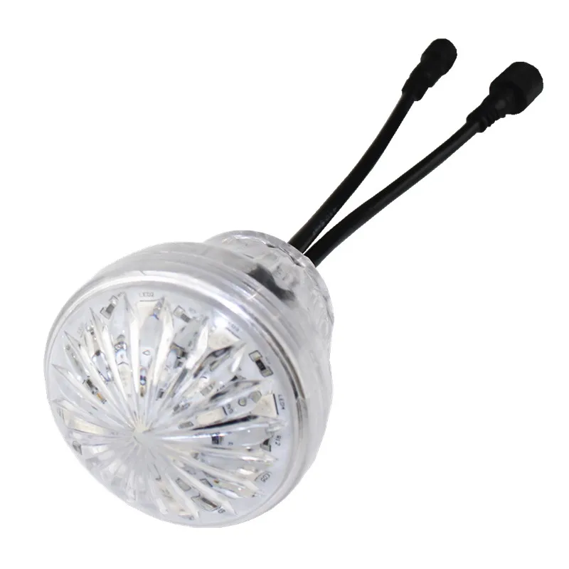 outdoor 60mm 18leds DC24v rgb cabochon led amusement  pixel light