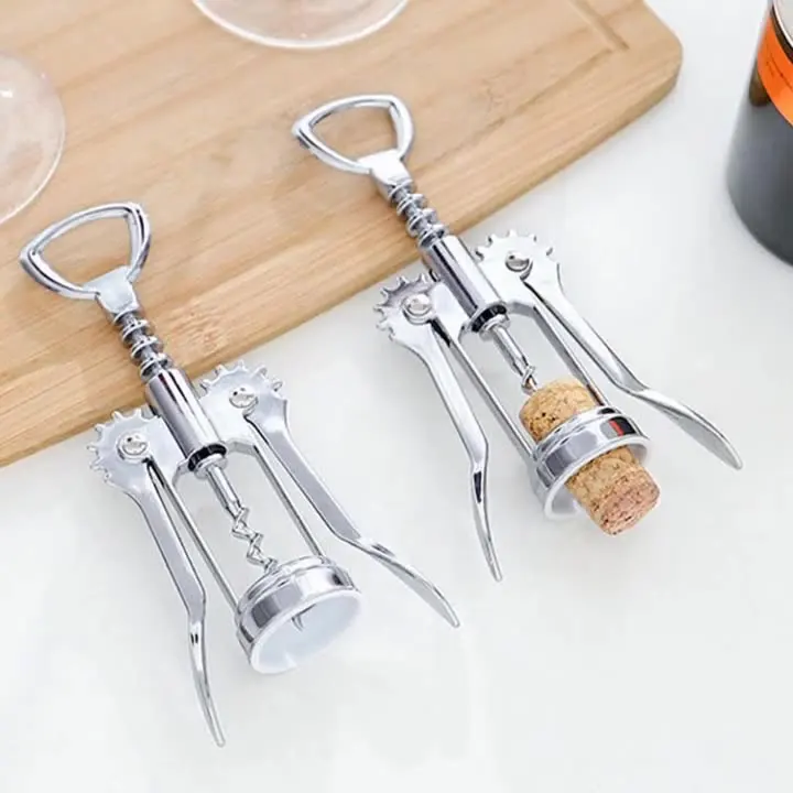 Wholesale Multifunction Zinc Alloy Corkscrew Small Size Beer Wine Bottle Opener