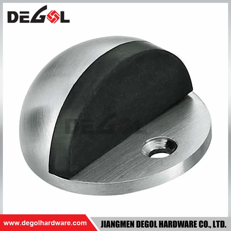 Manufacturing Ground Door Stop Adhesive Magnet Stopper Wall Protector Mounted Black Stainless Steel