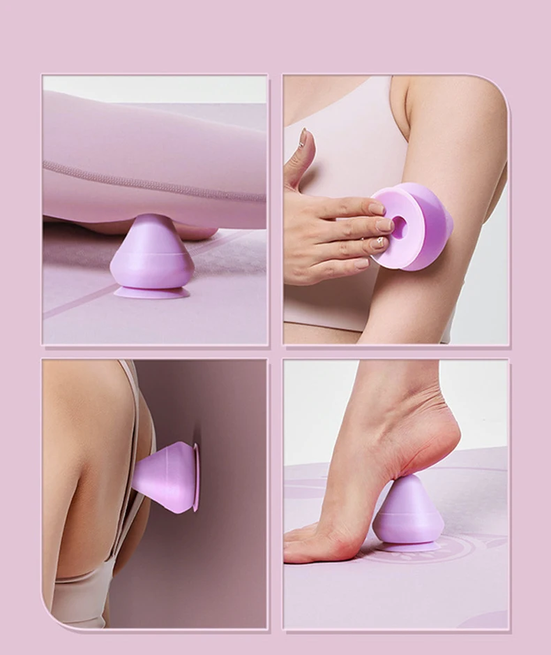 TPE Massage Cone Solid Adsorption Fascia Ball Psoas Thoracic Spine Back Scapula Foot Yoga Muscle Release Massage Ball