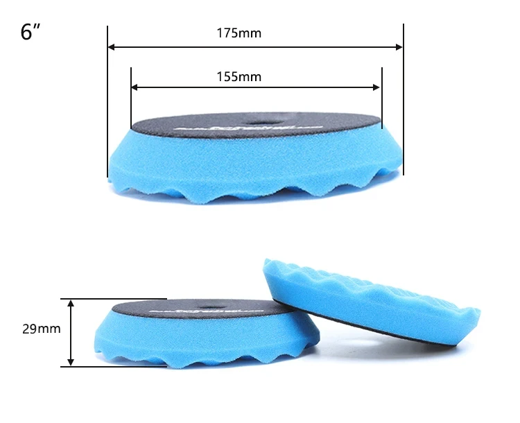 Foam polishing pad Waffle shaped car polishing pad Wavy sponge polishing pad is used to clean the surface of the car