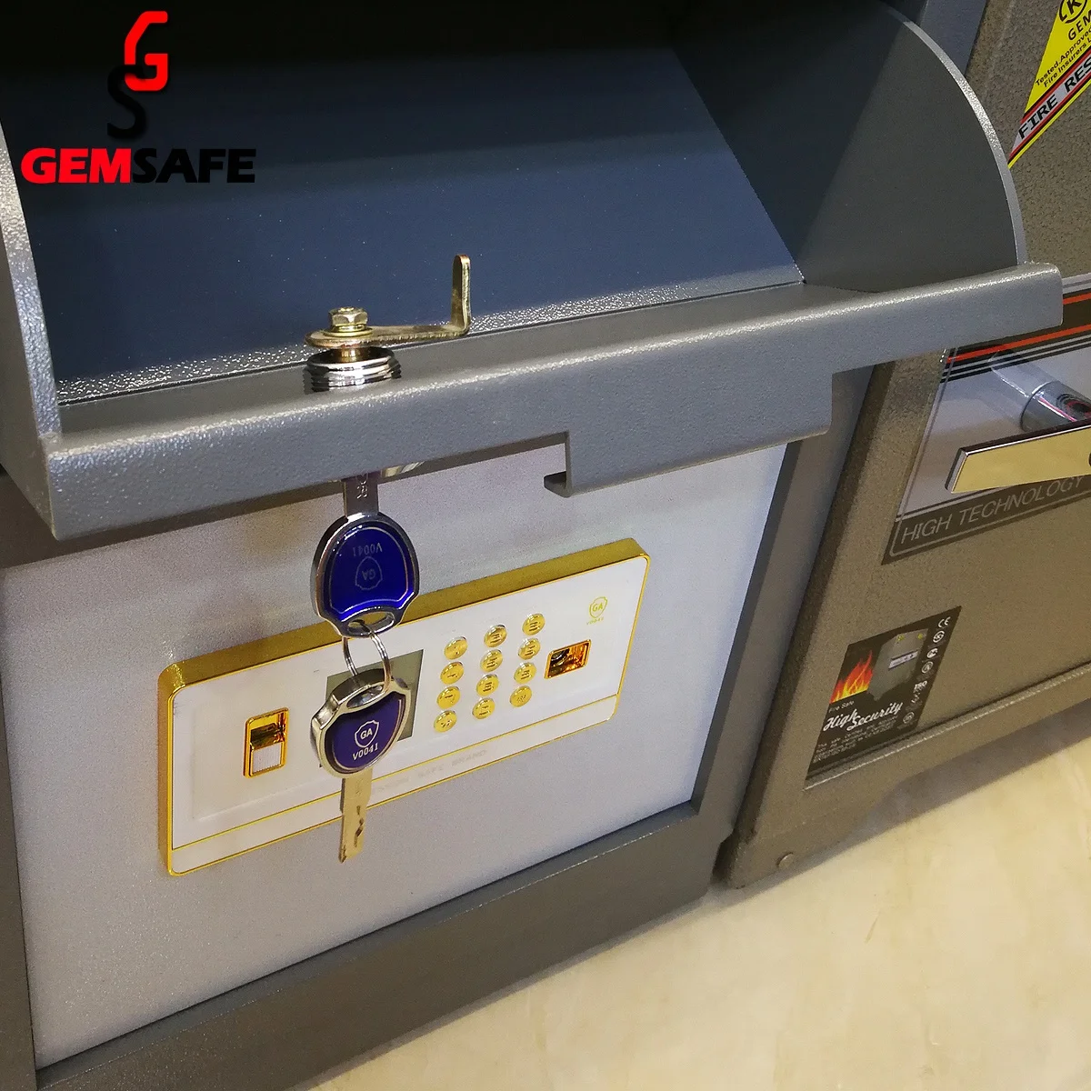 2022 GEMSAFE electronic burglarproof drop safe with great designed slot factory price coffre fort