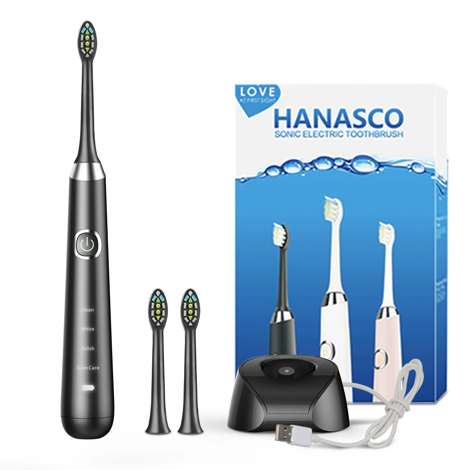 Portable travel sonic electric toothbrush multifunctional adult cleaning teeth electric toothbrush