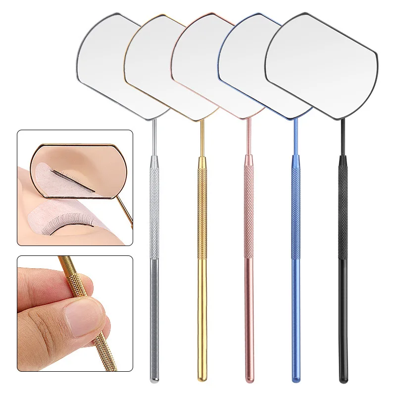 Wholesale Heart Shaped Handle Makeup Mirror Eyelash Extensions Kits Makeup Accessories Premade Fans