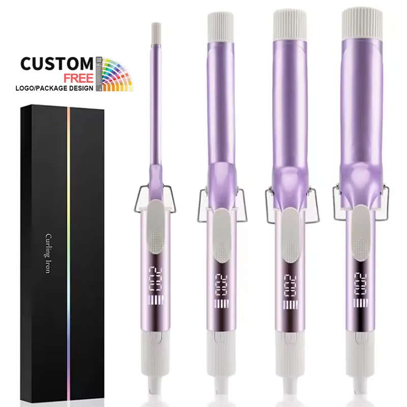 PRITECH worldwide voltage new design tourmaline hair curler professional curling iron