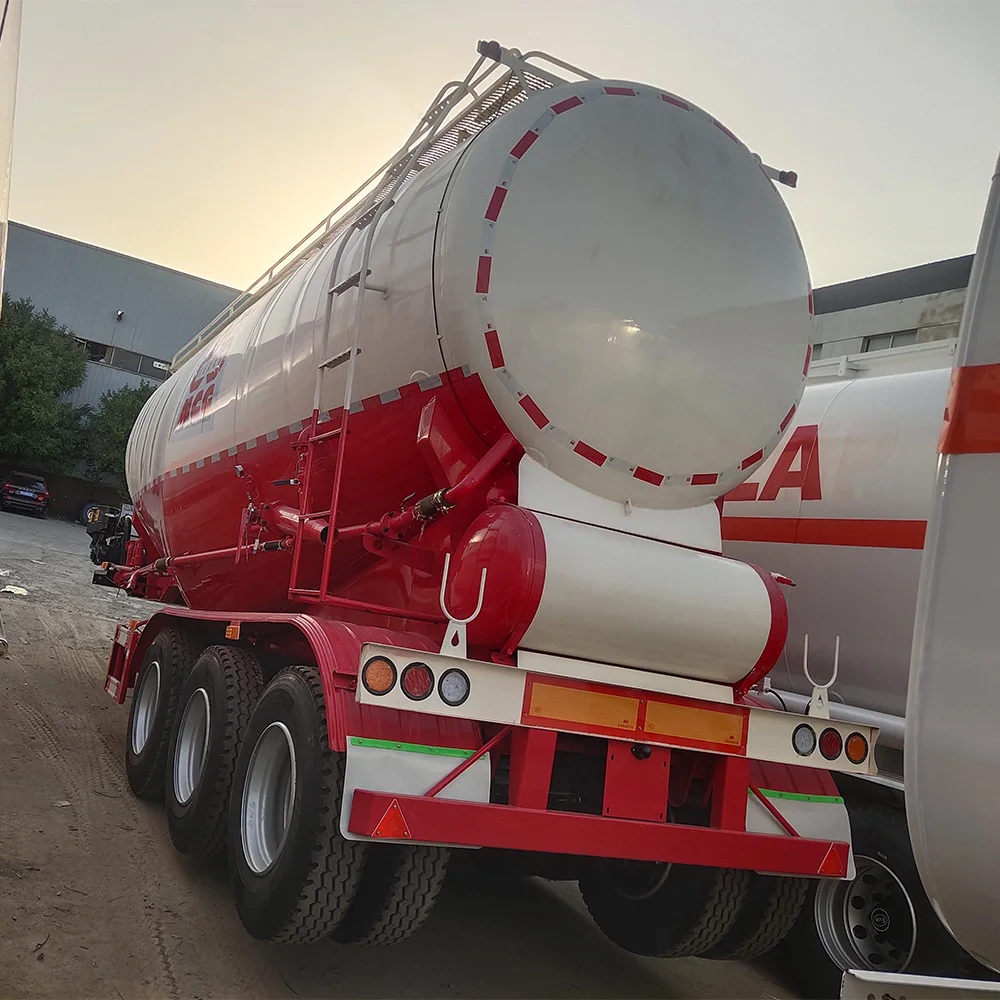 40cbm 53cbm Bulk Cement Tanker Semi-Trailer Flour Bulker Trailers Dry Powder Tank Truck Trailer For Sale
