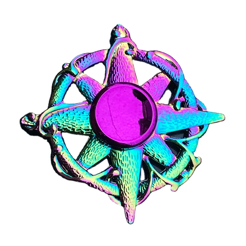 2021 Лидер продаж, разноцветный ручной Спиннер из цинкового сплава с гироскопом, Спиннер, снимает стресс, антитревожность, сенсорные игрушки для спиннеров