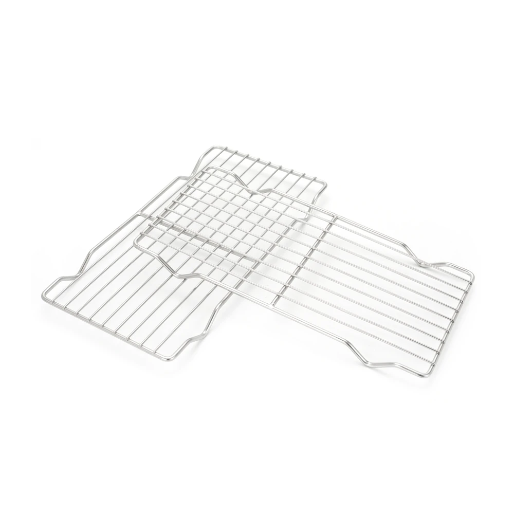 Custom-made Multi Purpose Grid stainless steel roasting baking rack thick oven safe break cooling rack