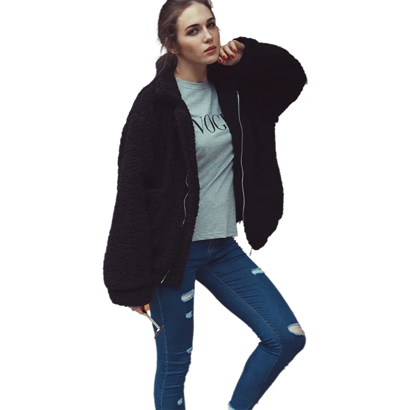 Лидер продаж 2021, модные однотонные женские зимние элегантные пальто на молнии большого размера