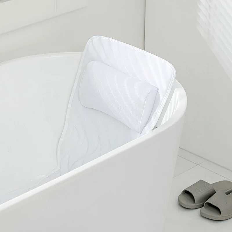 Bathroom Pillow Hotel Bathtub Cushion Bath Pillow With Hook And Suction Cup