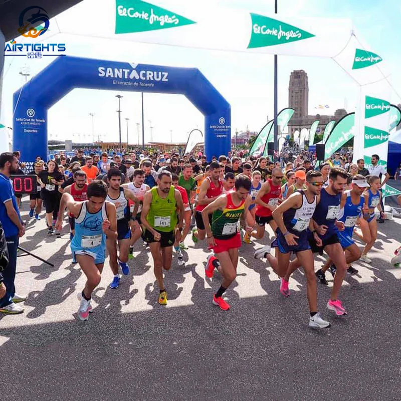 Hot Sale Blow up Race Arch Custom Printing Big Inflatable Finish Arch for Marathon