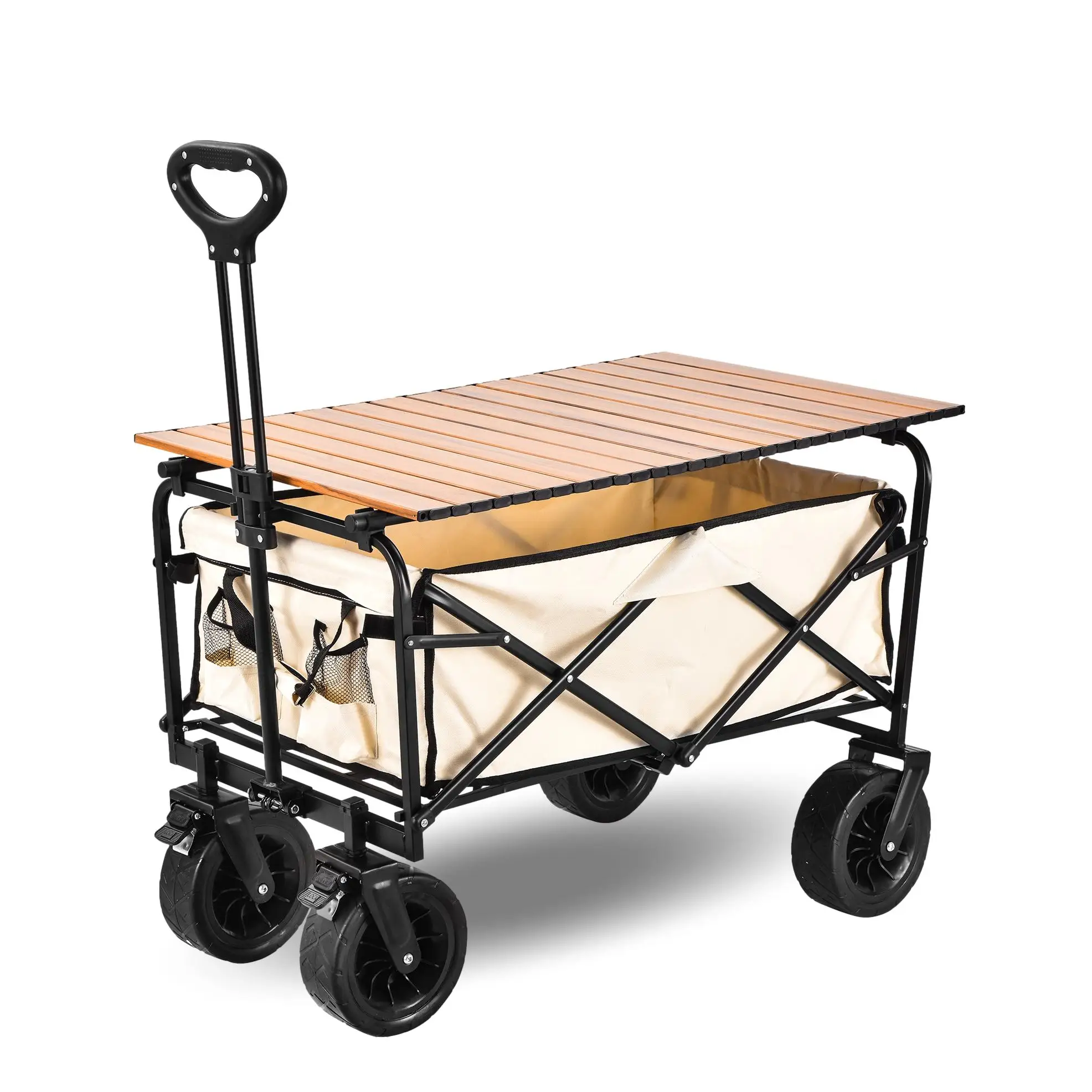 Most popular in Folding Wagon Outdoor Garden Beach Trolley Camping Cart Wagon Portable Shopping tour hand luggage Cart Trolleys
