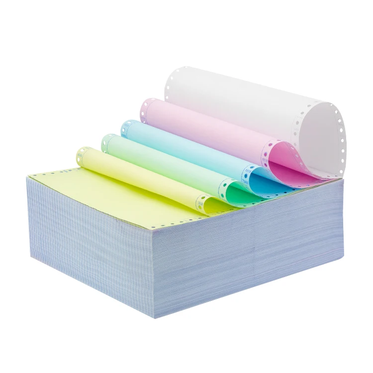 High quality blue image self-copied carbonless paper