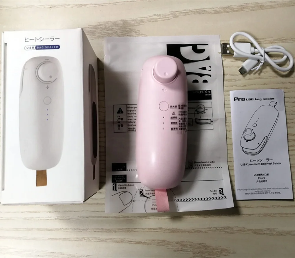BETTER household sealing machine USB rechargeable portable handheld mini vacuum heat sealer