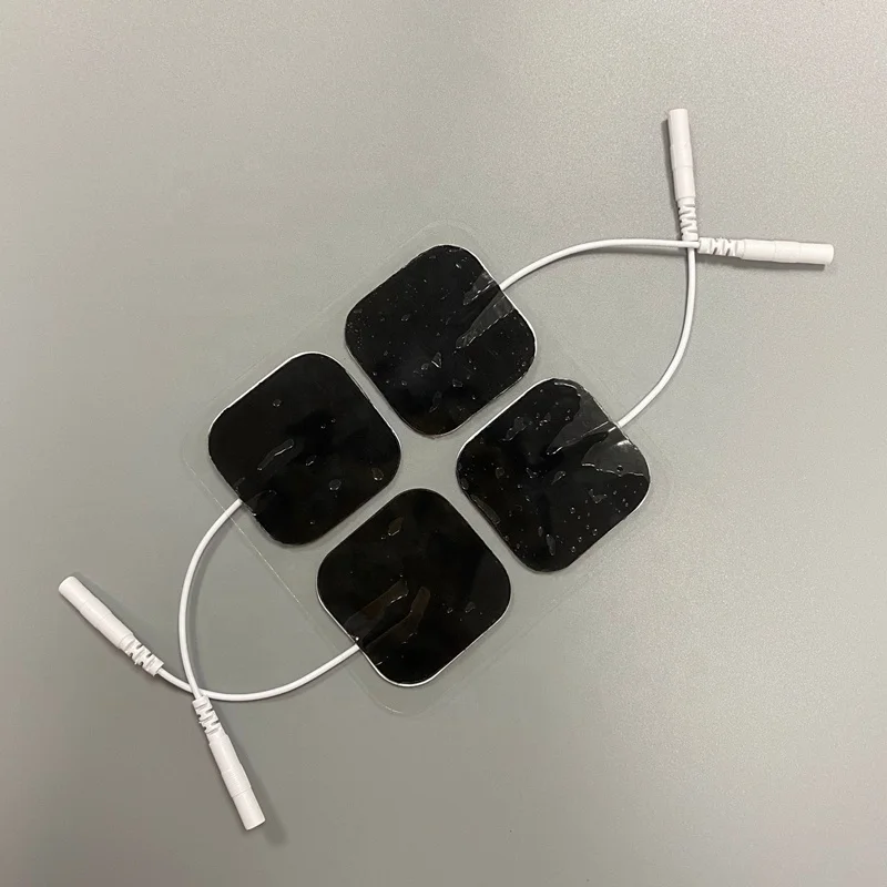 Jinke round tens machine reusable electrodes pads tens unit pads 5x5 ems sticky replacement tens 5cm pads electrode round