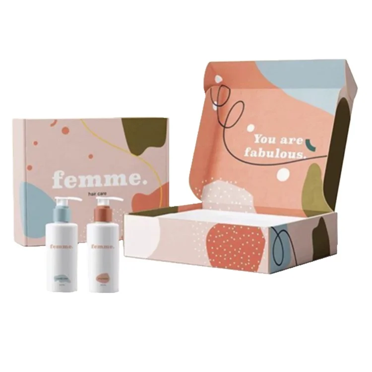 Beauty Packaging and Recycled Material Paperboard Paper Type Sliding Cardboard Drawer Box with Ribbon