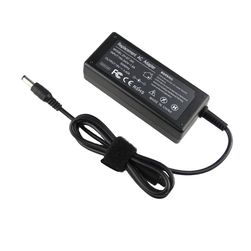 Адаптер питания для ноутбуков HP Toshiba Lenovo Ideapad ASUS Gateway LG Samsung Acer, 19 в, 3,42 А, 65 Вт, переменный и постоянный ток