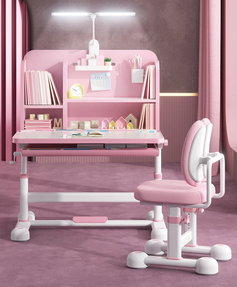 Manufacture Factory Direct Children Study Desk and Chair Set Kids Ergonomic Study Height Table and Chair set