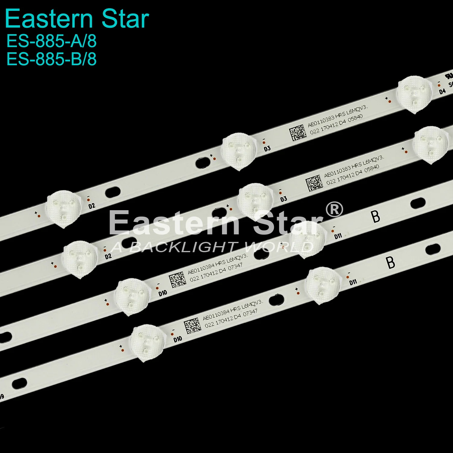 ES-885 СИД замены backilgiht полоски для RCA AE0110383/AE0110384