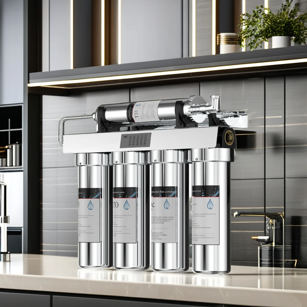 Factory Large Flow 6 Stage Ultrafiltration Water Purifiers Stainless Steel Household Commercial Hotel drink tap water filters