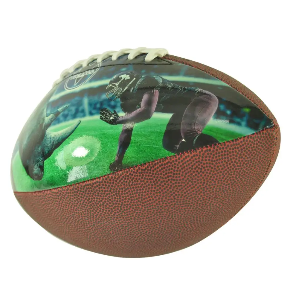 rugby balls size 5 kids ball custom design pu picture leather american football with photo