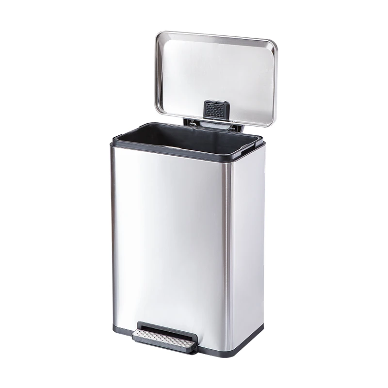 Household Garbage Containers With Inner Bucket 5L 8L 12L 20L 30L Stainless Trash Can Home Pedal Bin
