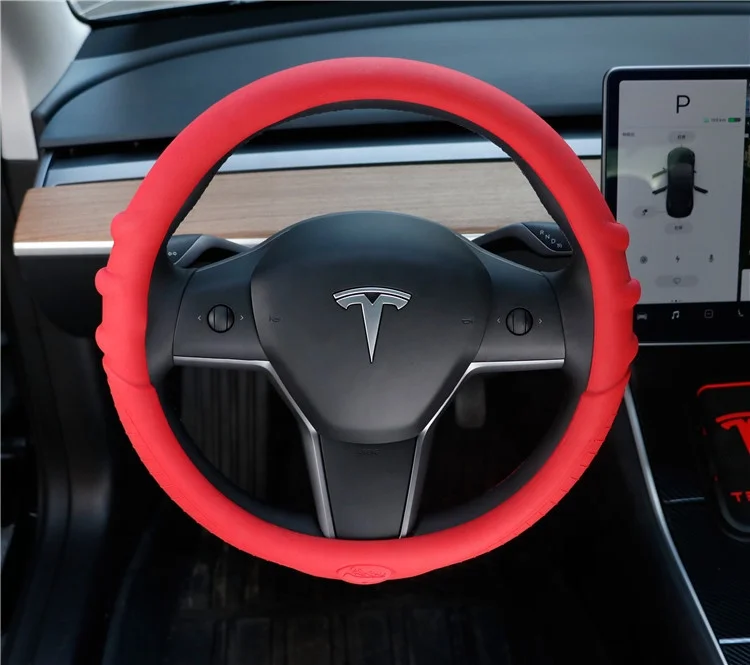 Хорошее качество, дешевый экономичный силиконовый плоский чехол на руль, защитное рулевое колесо