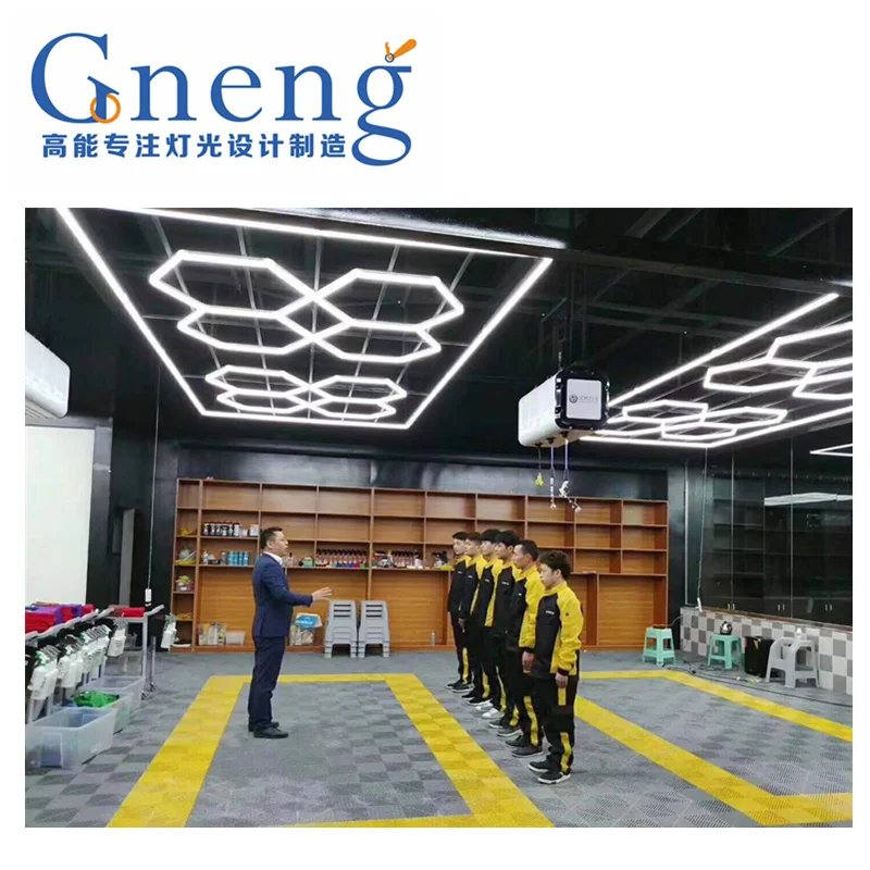 Factory direct sale the hive design LED light for the car care equipement room and workshop