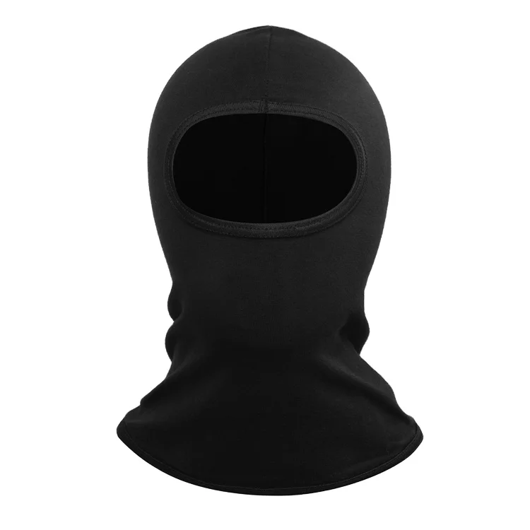 Face cover Custom Silk Balaclava Hat Polyester Mask Men Women Knitted Outdoor Tactical Black Balaclava