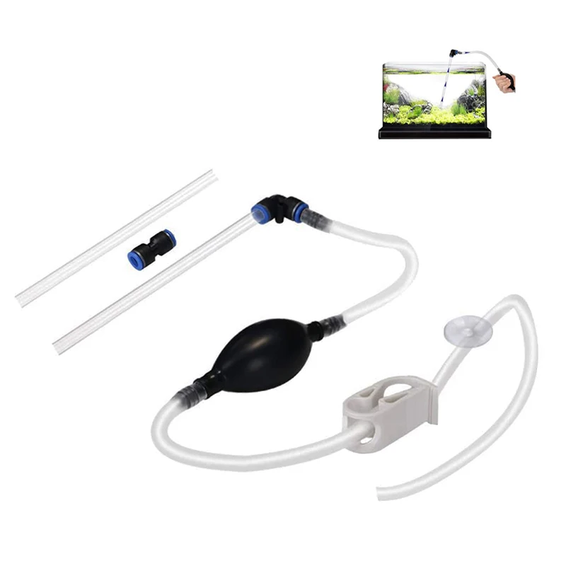 Fish Aquarium Cleaning Gravel Cleaner Fish Tank Water and Sand Changer Device with Stressless Syphon Starter Water Control