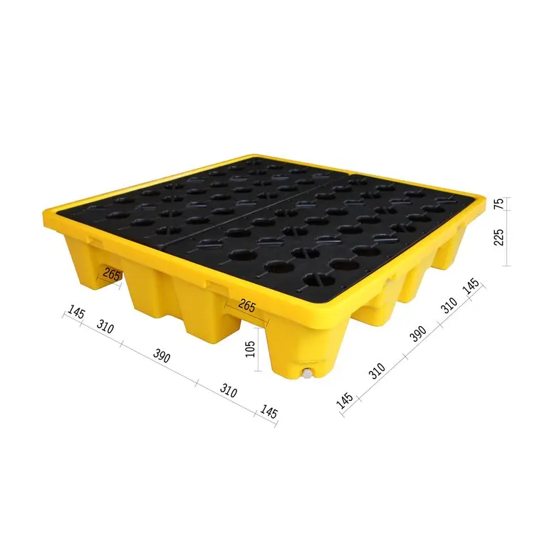 IBC Spill Pallet Plastic Oil Chemical Spill Pallet for Drums Chemical Spill Pallet