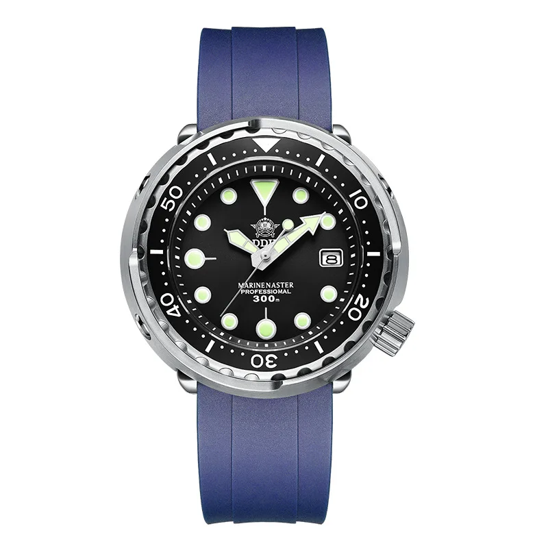 Popular Models Addies Brand Rubber Strap Stainless Steel With Crown Mechanical Watch For Men Automatic