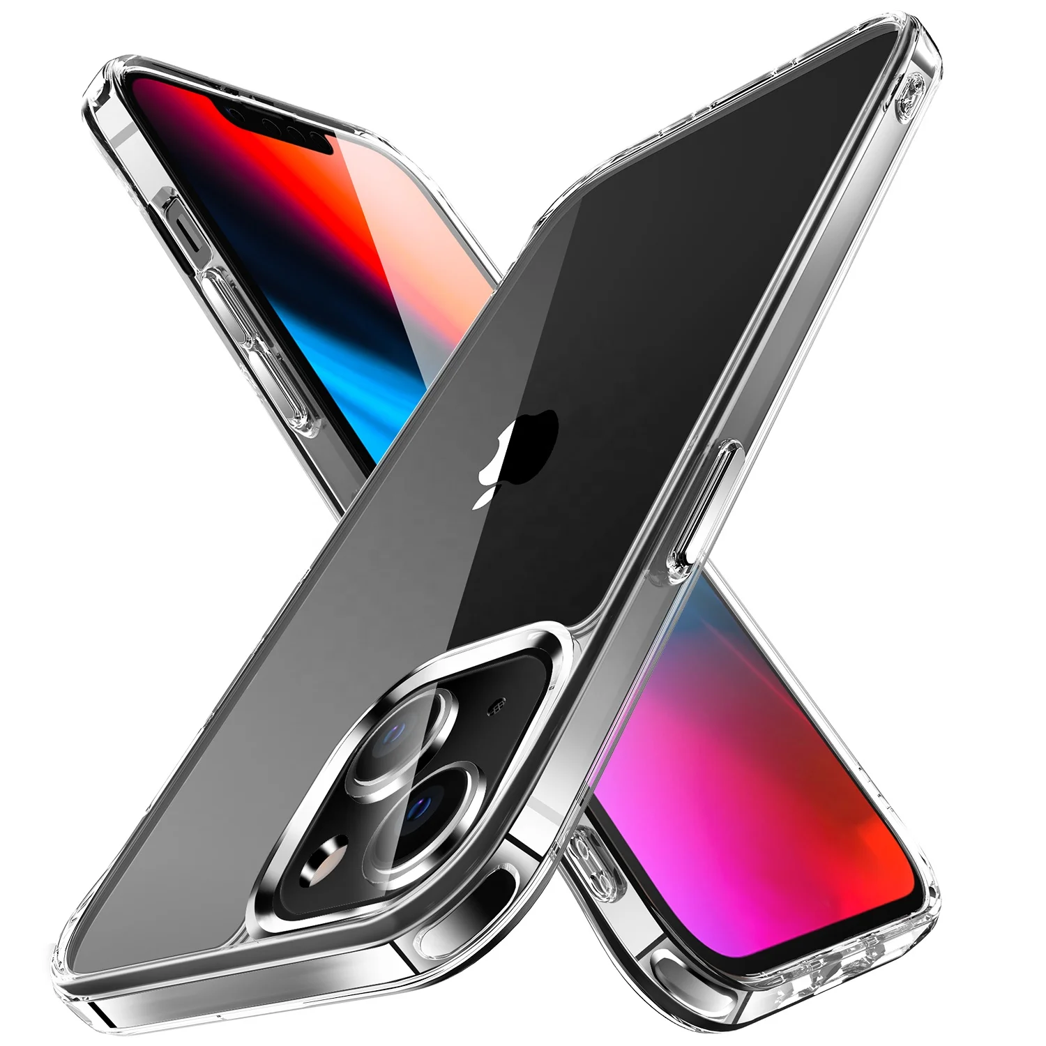 High Quality 2.0mm TPU+PC Mobile Phone Cover For iPhone 13 Pro Max For Printing Custom Clear Case For iPhone 13 Transparent Case