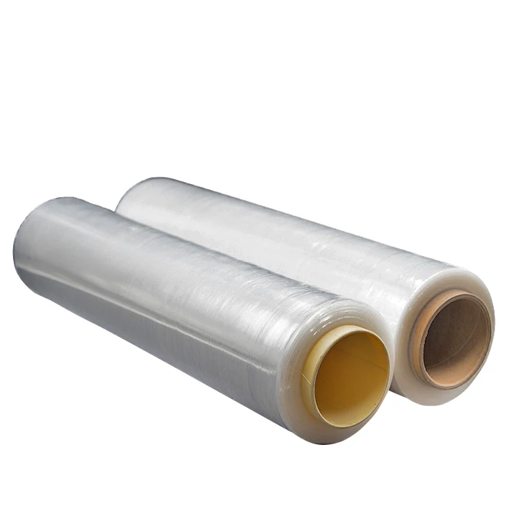 
Factory Price Transparent Manual Stretch Wrapper LLDPE Plastic Roll Film for packaging 