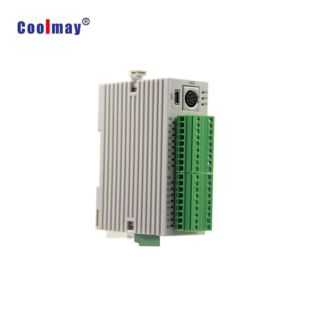 Integrated logic programmable plc controller 8 di 8 do 8 ai 6 ao