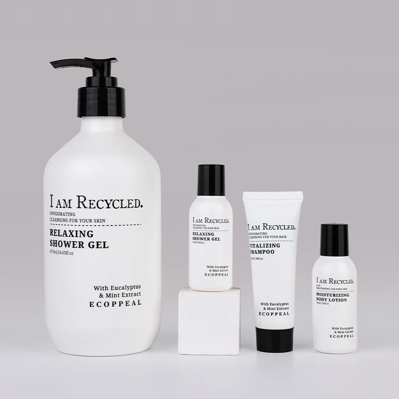 Large Capacity Refillable Liquid Soap Shower Gel Shampoo Dispenser Cosmetics Container Plastic Bottle with Pump Dispenser