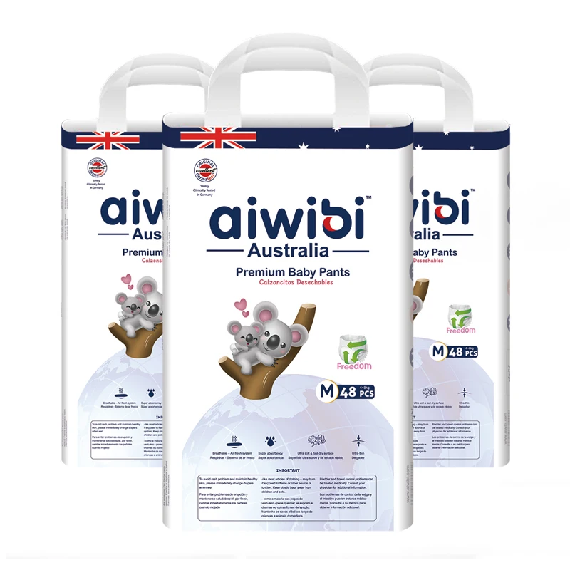 AIWIBI disposable xl size pull up disposal training diaper breathable nappies with high quality raw materials  AWB17