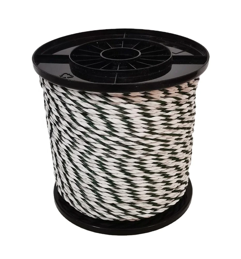 high duty 6MM electric fence poly rope for fencing