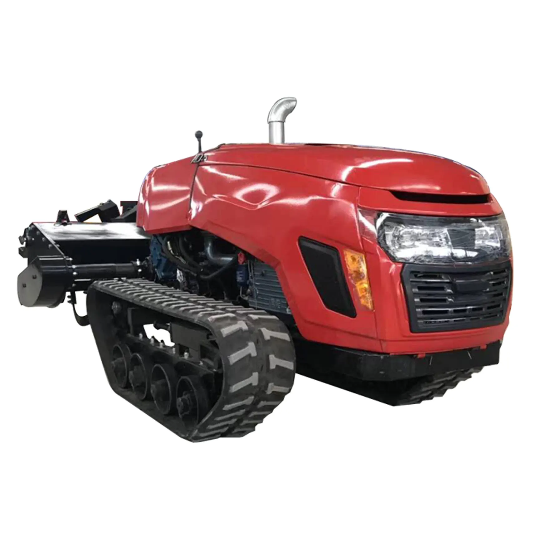 Extremely quality mini track tractor farm tractor crawler cultivator remote tractors tiller for rotary tillage