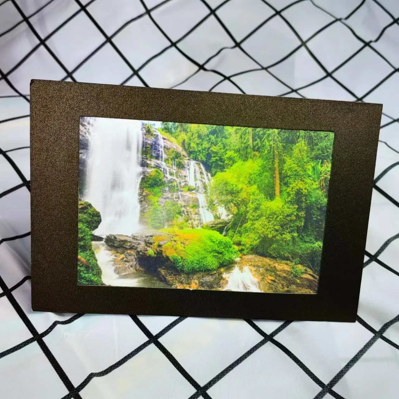 Оптовая продажа Коричневая Картонная фоторамка с конвертом для стола показанный набор рукоделия стендовый мольберт