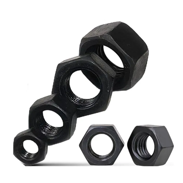OEM ODM UNF UNC thread 1/4 5/8 1 2 3 4 5 fine thread carbon steel black zinc HDG hex nut