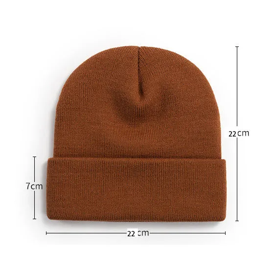 Manufactory custom 100% Acrylic Cuffed Beanie  Soft Beanies Hats Men & Women  100% Acrylic Fabric Cuffed Knitted Beanie