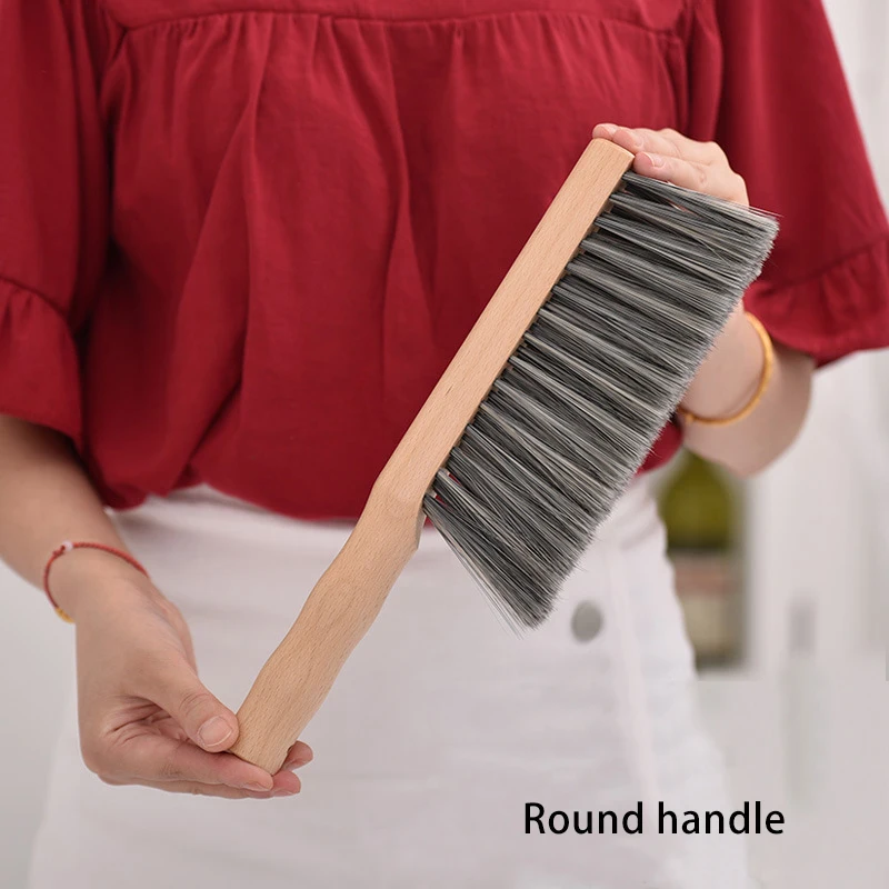 Eco Friendly Wood Handle PET Bristles Hand Broom Drafting Dust Bench Brush