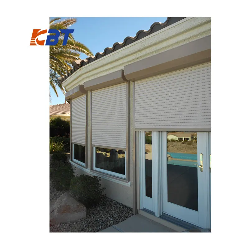 Low Price Aluminum Alloy Residential Rolling Door And Window Electric Roller Shutter Door Prices With Roller Shutter Slats