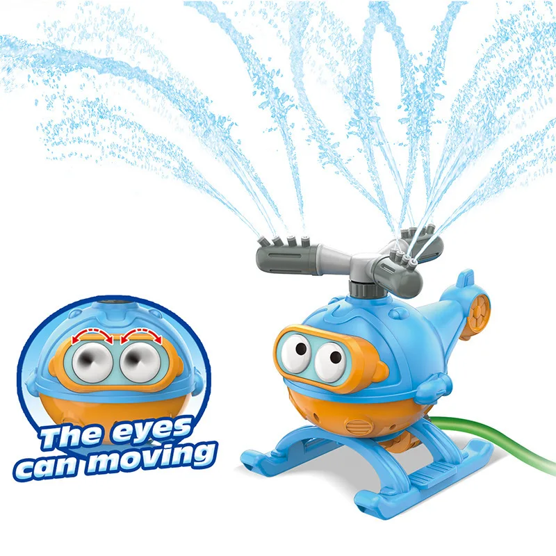 summer crazy water toy spray outdoor sprinkler game toys for kid helicopter