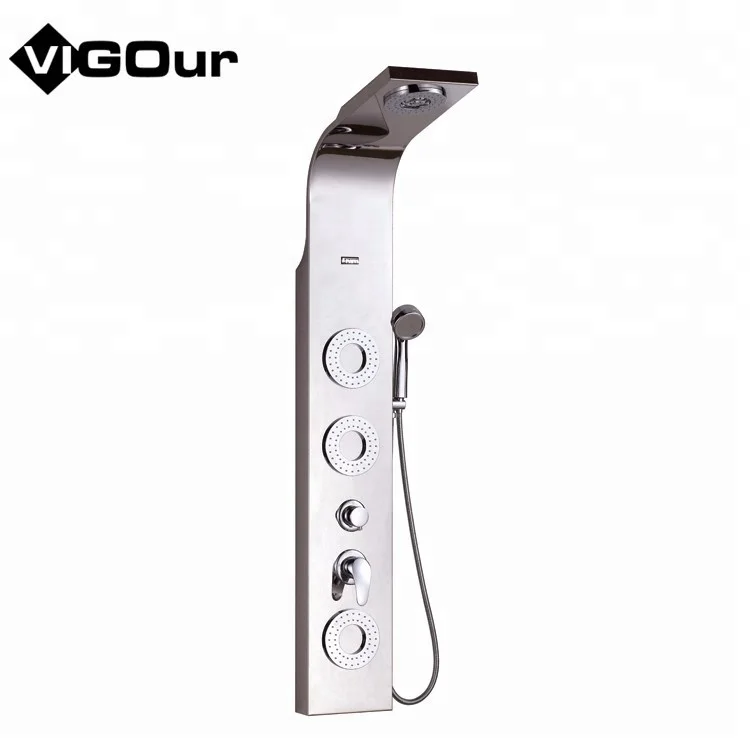 New Design Flower Shower Panel System Concealed Digital Shower Wall Panels Bathroom Waterproof Smart Wall Shower Panel