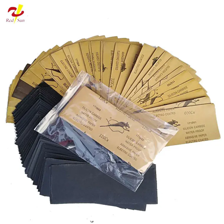 Sandpaper3.6*9Inch polishing sandpaper Leopard brand sandpaper multi-sand size set sandpaper