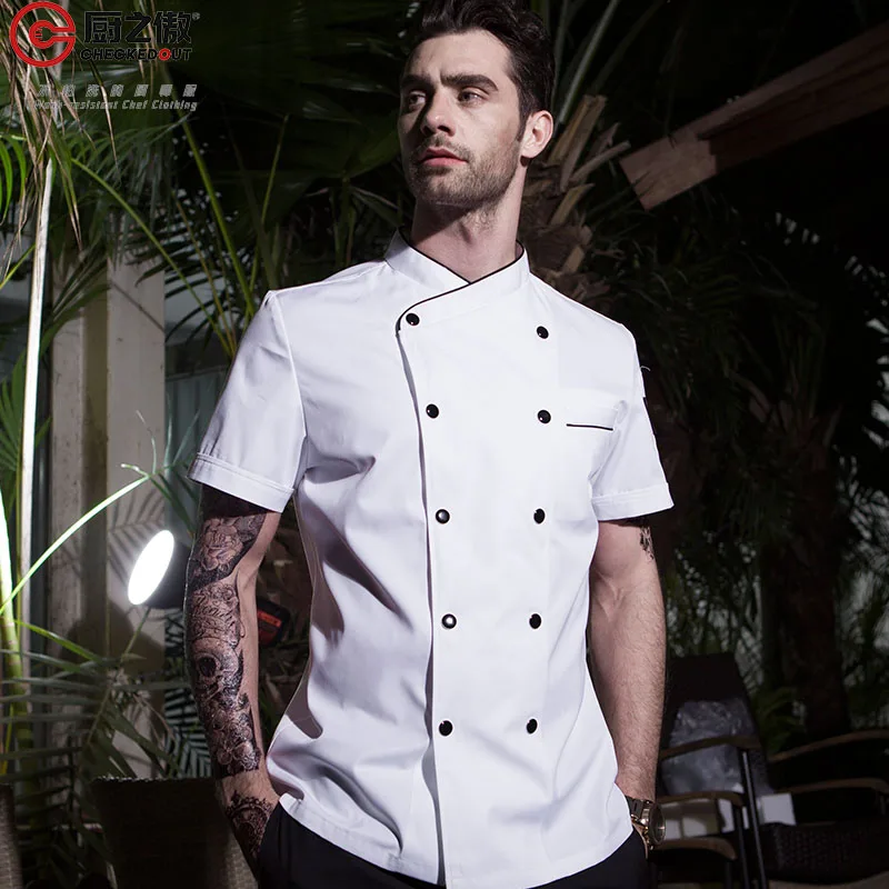 CHECKEDOUT top rated catering workwear executive chef coats uniform jacket for men